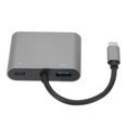 thumbnail image 1 of Type-C Hub To USB Lightweight Silver Hub for Home Travel Business Office, 1 of 8