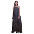 thumbnail image 1 of Bimba Bleu Marine Foncé2 Fruits Branche & Baies Rouges Chemises de Nuit pour Femmes Rayonne Imprimée Bretelles Spaghetti Lingerie de Nuit pour Femmes XXX-Large, 1 of 5