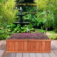 thumbnail image 3 of Costway 40 Inch Wooden Flower Planter Box Garden Yard Decorative Window Box Rectangular, 3 of 10