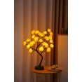 thumbnail image 1 of EGNMCR Desk Lamps Rose Flower Table Tree Light 24 LEDs Desk Top Bonsai Lighted Tree Battery Operated USB Plug Powered Tree Table Lamp Rose Flower Desk Tree Lamp For Home Party We a lamp, 1 of 1