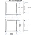 thumbnail image 4 of Byson Access Panel High Grade Plastic Inspection Hatch Drywall Wall Ceiling PaintableElectric Plumbing Hole Cover Detachable Door Fits Flush to Surface (Neck Size: 22 x 22 inches), 4 of 4