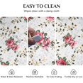 thumbnail image 2 of Oval Tablecloth 60 x 84 Inch, Red Flower Tablecloth for Oval Table, Fabric Wrinkle Free Washable Waterproof Floral Tablecloth Oval Table Cloth for Dining Room Table, 2 of 5