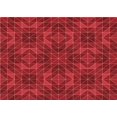 thumbnail image 1 of Ahgly Company Machine Washable Indoor Rectangle Transitional Red Area Rugs, 3' x 5', 1 of 7
