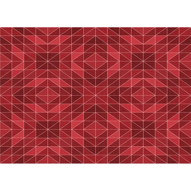 Ahgly Company Machine Washable Indoor Rectangle Transitional Red Area Rugs, 3' x 5'