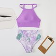 thumbnail image 5 of Womens Bathing Suits Two Piece Womens Solid Bikini Strap Bikini Deep V Sexy Split Swimsuit Set Two Piece Set Swimming Suit Two Piece Bathing Suits for Women Two Piece Sets for Women, 5 of 5