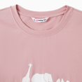 thumbnail image 4 of PatPat T-shirt Graphique à Col Rond à Manches Courtes en Coton Assorti pour la Famille à Thème Animalier de Zoo, 4 of 6
