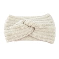 thumbnail image 1 of Bandeau d'Hiver pour Femmes Coupe-Vent Tricoté Accessoires de Coiffure pour Réchauffeurs Style Simple Décoration Accessoires de Coiffure pour Femmes Beige, 1 of 6