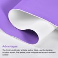 thumbnail image 3 of Unique Bargains Smooth Solid Color Faux Leather Sheets,PU Leather for DIY 10 x 135cm Deep Purple, 3 of 4