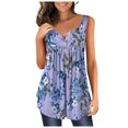 thumbnail image 4 of Birdeem T-Shirt Mode Femme Été Aguichant Sans Manches Imprimé Léger Ample Ventilation, 4 of 6