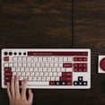 thumbnail image 1 of 8BitDo Fami Edition Retro Mechanical Gaming Keyboard, 87-Key, Hot-Swappable, Wireless/2.4G/USB-C, Red Switches, Windows & Android Compatible, 1 of 10