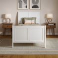 thumbnail image 2 of Lit Plateforme Bas en Bois Valencia Simple TG avec Pied de Lit Assorti en Blanc, 2 of 13