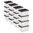 thumbnail image 1 of Sterilite 18689004 Versatile Clear Organizing Storage File Box w/ Lid (16 Pack), 1 of 12