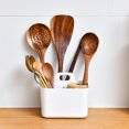 thumbnail image 4 of Serviteur de Douche Portable avec 3 Compartiments, Matériau Sûr, Organisateur de Rangement Gain de Place pour Dortoir, Étagère, Armoire, 4 of 8