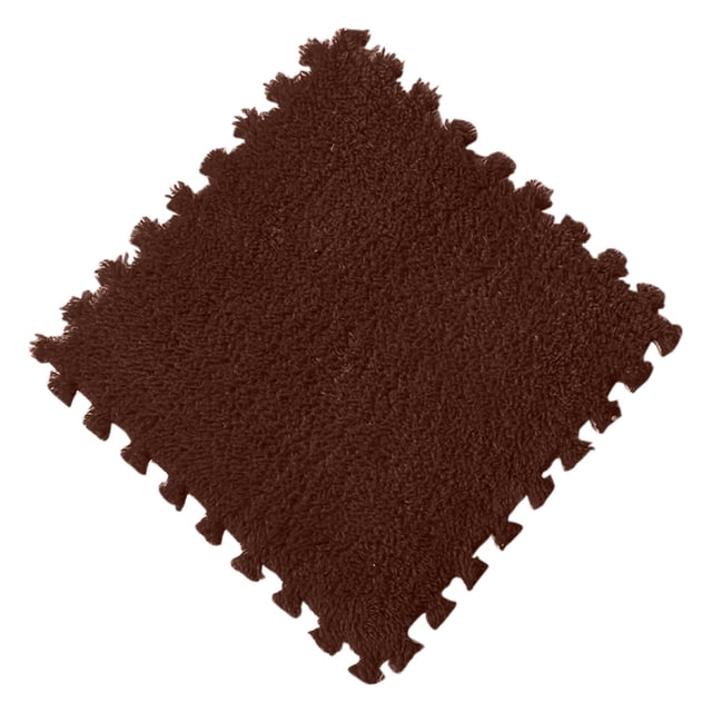 Coffee Kids Play Mat Foam Puzzle Floor Tiles Soft Interlocking Eva Mat For Playroom And Nursery 30X30X1Cm Square Rug Mats For Kids Play Area In Coffee