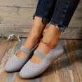 thumbnail image 3 of B91xZ Chaussures à Enfiler pour Femmes Chaussures Bateau de Marche Confortables à Enfiler, Gris 8.5, 3 of 5
