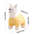 thumbnail image 3 of LSLJS Upholstered Stool Lamb's Fleece Fabric Footrest Change Shoe Footstool Wood Multifunctional Sofa Tea Stool for Living Room Bedroom Porch Polyester Shoe Bench, 3 of 6