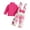 Hot Pink, variant on Ymyiu Baby Girls' Clothing Casual Baby Girl 2-Piece Outfit Set: Soft Infant Top + Comfy Toddler Pant (Hot Pink,18-24 Months)