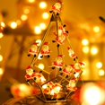 thumbnail image 4 of 20 Led Christmas Fairy String Light 2M Cartoon Christmas Battery Operated String Lights For Bedroom Santa Claus String Lights For Curtain, 4 of 7