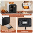 thumbnail image 4 of SEEDEEM Toaster 2 Slice with Touch Screen, Faster Heating Speed, 7 Shade Setting, 6 Bread Type, 1.5&rdquo;Wide Slots Toaster, Removable Crumb Tray, 1, 4 of 8
