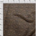 thumbnail image 3 of oneOone Velvet Tawny Brown Fabric Text Craft Projects Decor Fabric Printed By The Yard 58 Inch Wide, 3 of 5