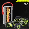 thumbnail image 3 of RYRDWP Clearance Voiture Télécommandée 1:12 Batterie 7,4 V 2700 mAh Accessoires – Lot de 2 Batteries de Remplacement Haute Capacité pour Jeu Prolongé, 3 of 6