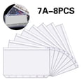 thumbnail image 1 of A7 Binder Pockets Plastic Binder Zip Document Holders Waterproof Loose Leaf, 1 of 5