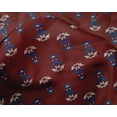 thumbnail image 4 of oneOone Silk Tabby Fabric Leaves & Floral Block Printed Craft Fabric BTY 42 Inch Wide, 4 of 4