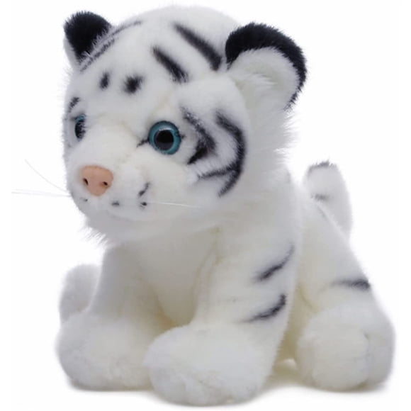HSHDLDF White Tiger Plush Stuffed Animal Cute Plush Tiger Doll Stuffed Fluffy Tiger Plush Doll Soft Baby Tiger Stuffed Animal 6 inches