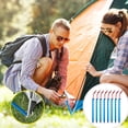 thumbnail image 1 of RXIRUCGD Outdoor Aluminum Tent Nails Tent Nail Set Camping Tent Nails With Three Edged Sawtooth Thickened With Rope Bag 8 PC, 1 of 6