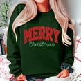 thumbnail image 3 of Chandails en Molleton de Noël pour Femmes avec Nœud Latéral Appliqué Chandail en Molleton Oversize Chandails en Molleton Col Rond Manches Longues Chandail Top Chandail en Molleton Sans Capuche pour Femmes, 3 of 5