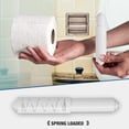 thumbnail image 5 of White Toilet Paper Holder, Retractable Spring Roller for Bathroom Dispenser, 5 of 5