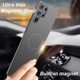 thumbnail image 2 of Magnetic Car Mount Hard Matte thin Case For Samsung Galaxy S24 S23 S22 S21 S20 Note 20 Ultra Note 10 Plus S21FE S20 FE Cover, 2 of 7