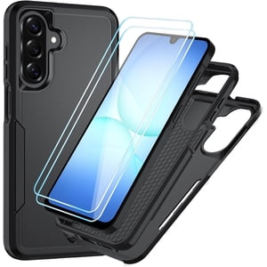 REQO pour Samsung Galaxy A17 5G Cas avec HD Protecteur d'écran [Protection de la chute militaire] Protection du corps complet de poids pour Galaxy A17 5G Dossier téléphonique