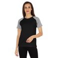 thumbnail image 1 of Inkmeso Womens Raglan Short Sleeve T-Shirt Regular Fit Casual Solid Basic Tee T-Shirts, 1 of 7