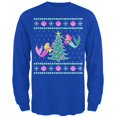 thumbnail image 1 of Mermaid Tree Ugly Christmas Sweater Mens Long Sleeve T Shirt, 1 of 1