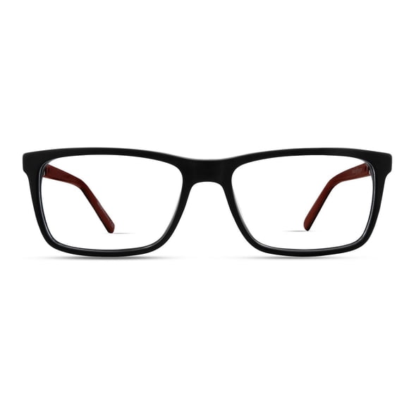 Phat Farm Lunettes De Vue Pour Hommes, Hv704, Noir Rouge, 58-18-150