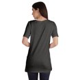thumbnail image 3 of Inkmeso Plain Basic Tshirt Long Length Tee Short Sleeve Workout Top For Women, 3 of 9