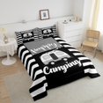thumbnail image 4 of Erosebridal RV Car Stripes Bedding Sets Full with Comforter,Camping Adventure Duvet Insert,Cartoon Car Decor,Reversible,3pcs, 4 of 7
