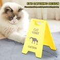 thumbnail image 4 of 5 Pcs Panneau Amusant de Vomissements de Chat, Construction Robuste en ABS Étanche Design Unique Indicateur d'Avertissement de Vomissements pour Animaux de Compagnie pour Collègues de Bureau 2.64 X 3.94 Po, 4 of 7