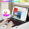 thumbnail image 3 of Graflsoa Universal Bluetooth Keyboard Case with Backlit Touchpad for 9-11 Inch Tablets, Multi-Device Compatibility, Durable ABS Material, and 7-Color Backlight Options, 3 of 7
