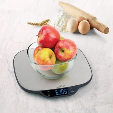 AccuChef High Capacity 33lb (15 kg) Digital Kitchen Scale, Wide Platform, Model 2345
