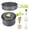 Vert, variante sur Dvkptbk Camping Poêle à Frire Ensemble de Batterie de Cuisine Aluminium Portable Ensemble de Cuisson Extérieur Poêle de Cuisson Randonnée Bbq Pique-Nique Camping et Randonnée