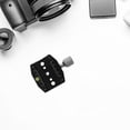 thumbnail image 4 of KAKOWELY Quick Release Plate Clamp with 1/4 3/8inch Thread for Tripod Ballhead Quick Release Plate Adapter Tripod Quick Release Plate3.74"X2.76"X0.79", 4 of 5