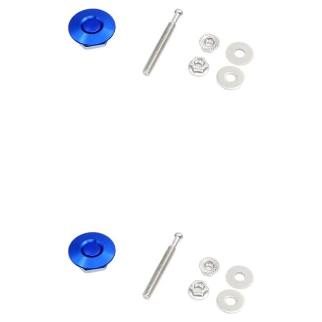 Ruiboury Lightweight Hood Lock For Car Modification Security Sleek Affordable blue DP16-32 2Set