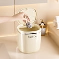 thumbnail image 3 of Small Trash Can Desktop Push-Open Plastic Trash Can Household Desktop Office Trash Can Office Trash Can Mini Trash Can, 3 of 8