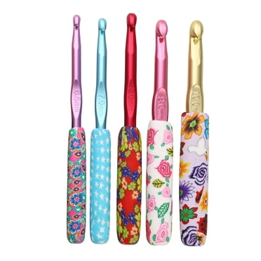 5Pcs Aluminium Crochet Hooks Knitting Hooks 6.5mm 7mm 8mm 9mm 10mm