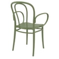 thumbnail image 3 of Compamia Victor TG Fauteuil d'Extérieur en Résine Vert Olive, 3 of 7
