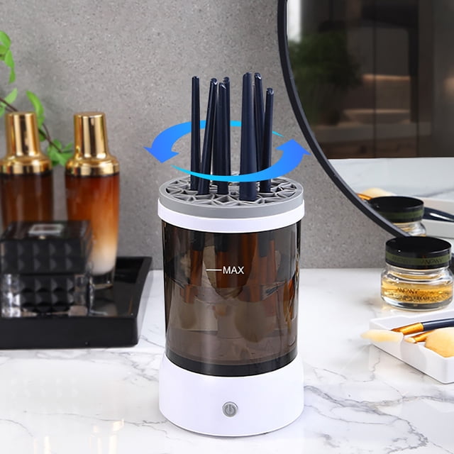 Clearance! Electric Makeup Brush Cleaner Upgraded Version New Electric Makeup Brush Cleaner Automatic Spinning Makeup Brush Cleaner Suitable For All Size Makeup Brush Discount Items Sales & Deals #11