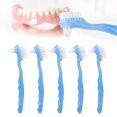 thumbnail image 4 of False Teeth Brush, Denture Brush Set Professional  For Daily Life Green,Blue, 4 of 8