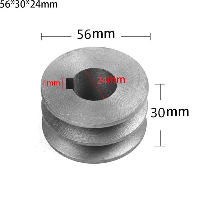 V-Belt pulley A Type Double Slot Pulley Motor Cast Iron Dia Power Tool Accessory